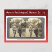 Eerste Wereldoorlog, generaal Pershing en generaal Briefkaart (Voorkant)