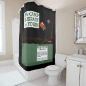 Eerste Wereldoorlog Kamp Bibliotheek 1917 Militair Douchegordijn (In situ)