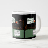 Eerste Wereldoorlog Kamp Bibliotheek 1917 Militair Grote Koffiekop (Voorkant rechts)