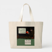 Eerste Wereldoorlog Kamp Bibliotheek 1917 Militair Grote Tote Bag (Achterkant)