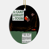 Eerste Wereldoorlog Kamp Bibliotheek 1917 Militair Keramisch Ornament (Rechts)