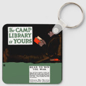 Eerste Wereldoorlog Kamp Bibliotheek 1917 Militair Sleutelhanger (Achterkant)