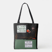Eerste Wereldoorlog Kamp Bibliotheek 1917 Militair Tote Bag (Achterkant)