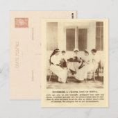 Eerste Wereldoorlog, met als doel de soldaten Briefkaart (Voorkant / Achterkant)