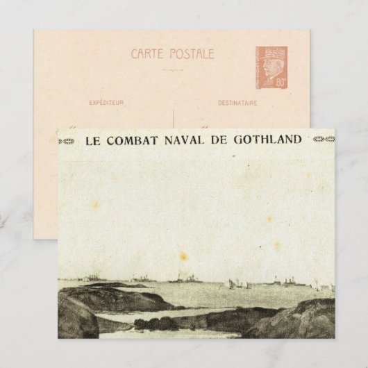 Eerste Wereldoorlog, strijd tegen Jutland Briefkaart (Voorkant / Achterkant)