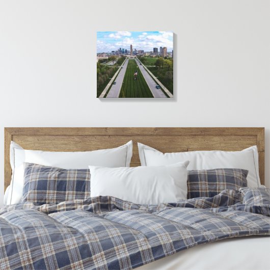 Eerste Wereldoorlog Vrijheidsbeeld Kansas City Mis Canvas Afdruk (Insitu (Slaapkamer))