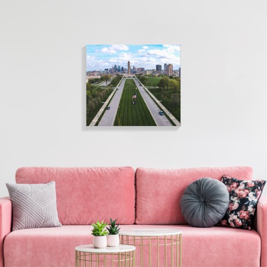 Eerste Wereldoorlog Vrijheidsbeeld Kansas City Mis Canvas Afdruk (Insitu (Woonkamer))