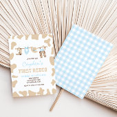 Eerste Westerne Cowboy-pastel van Rodeo 1e verjaar Kaart