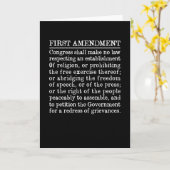 Eerste wijziging Amerikaanse grondwet Vrijheid men Kaart (Gele Bloem)