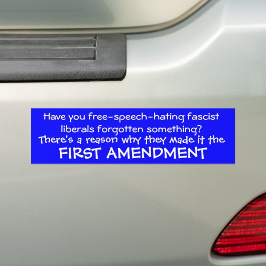 Eerste wijziging bumpersticker (Op auto)