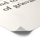 Eerste wijziging Grondwet Vrijheid van meningsuiti Poster (Hoek)