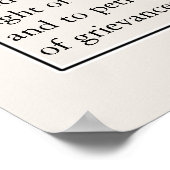 Eerste wijziging Grondwet Vrijheid van meningsuiti Poster (Hoek)