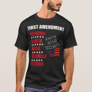 Eerste wijziging Rights Audit United States Consti T-shirt