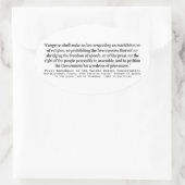 Eerste wijziging van de Amerikaanse grondwet Ovale Sticker (Tas)