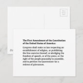 Eerste wijziging van de Grondwet Briefkaart (Voorkant / Achterkant)