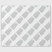 Eerste wijziging van de Grondwet Cadeaupapier (Vlak)