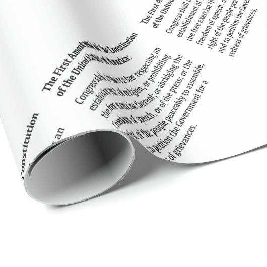 Eerste wijziging van de Grondwet Cadeaupapier (Rol Hoek)