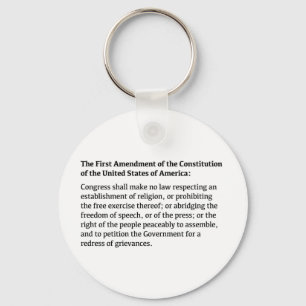 Eerste wijziging van de Grondwet Sleutelhanger