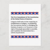 Eerste wijzigingsrecht briefkaart (Voorkant)