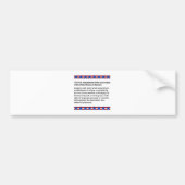 Eerste wijzigingsrecht bumpersticker (Voorkant)