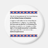 Eerste wijzigingsrecht magneet (Voorkant)