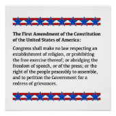 Eerste wijzigingsrecht poster (Voorkant)