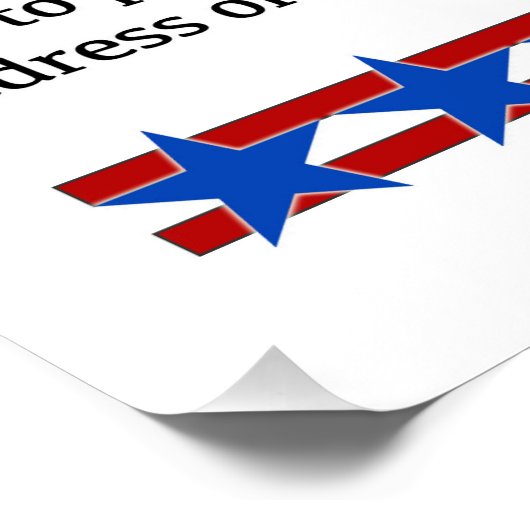 Eerste wijzigingsrecht poster (Hoek)