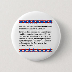 Eerste wijzigingsrecht ronde button 5,7 cm