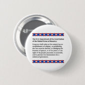 Eerste wijzigingsrecht ronde button 5,7 cm (Voorkant /achterkant)
