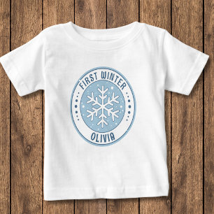 Eerste Winter Baby Mijlpaal Sneeuwvlok