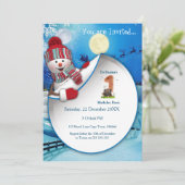 Eerste winterfeestdag kaart (Staand voorkant)