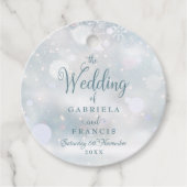 Eerste wintersneeuwvlokken Labels (Voorkant)