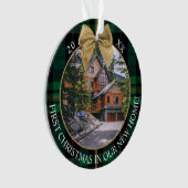 Eerste XMax in ons nieuwe Home Green Pset 2 Foto Ornament (voorkant)