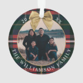 Eerste XMax in ons nieuwe Home Red Green Pset 2 Fo Ornament (achterkant)