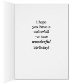 Eerste Yosemite-Herfsten - Birthday-kaart (Binnen (Rechts))