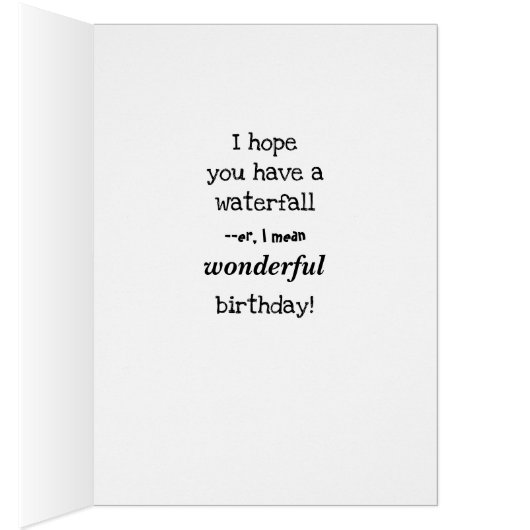 Eerste Yosemite-Herfsten - Birthday-kaart (Binnen (Rechts))