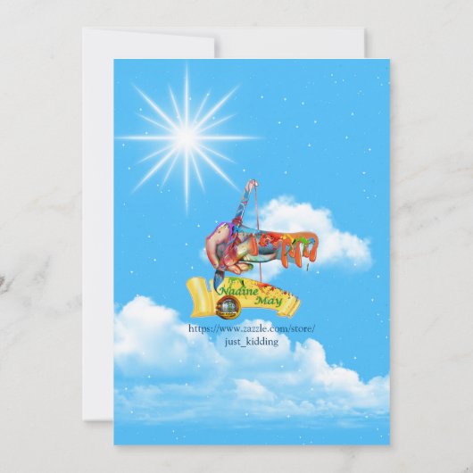 Eerste zomervakantiefeest kaart (Achterkant)