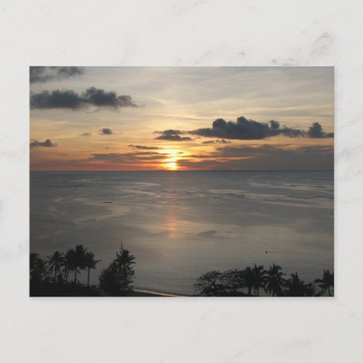 Eerste zonsondergang in Guam Briefkaart (Voorkant)