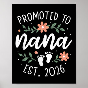 Eerste zwangerschapsaankondiging oma - Bevorderd t Poster