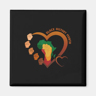 Eerste zwarte geschiedenis maand melanine hart mac magneet