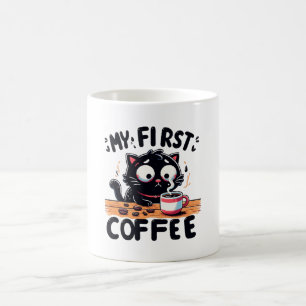 Eerste Zwarte Koffie Avontuur Koffiemok
