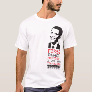 eerste zwarte president (w/o logo) t-shirt