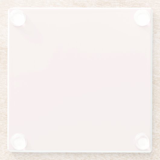 Eerste zwarte roze vaste kleur 13-2003 2022 glazen onderzetter (Achterkant)