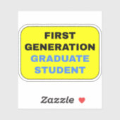 Eerstegeneratie afgestudeerde student sticker (Vel)