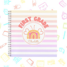 Eerstegraads Rainbow gepersonaliseerd Notitieboek