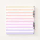 Eerstegraads Rainbow gepersonaliseerd Notitieboek (Achterkant)