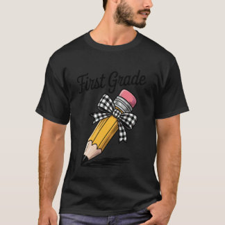 Eerstegraads Squad Potlood Coquette Strik Grappige T-shirt