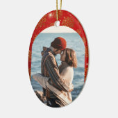 Eerstejaars datende koppels Kerstmis Keramisch Ornament (Links)