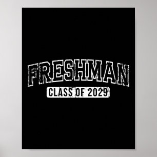 Eerstejaarsklas van 2029 Eerste Dag van de 9e Klas Poster
