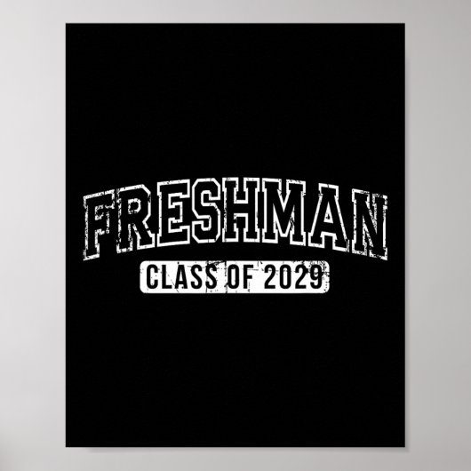 Eerstejaarsklas van 2029 Eerste Dag van de 9e Klas Poster (Voorkant)